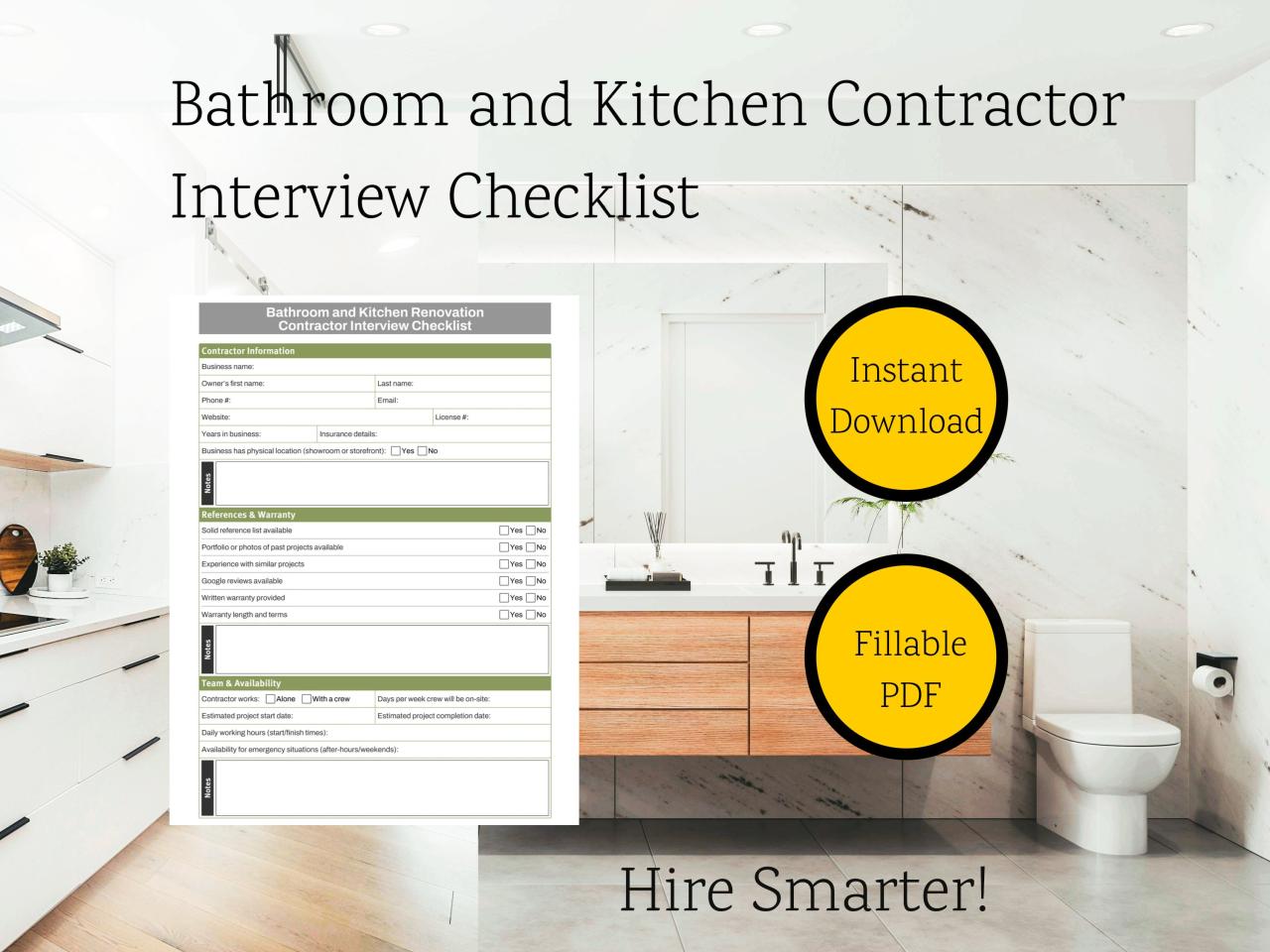 Interviewing Bathroom Remodel Contractors Near Me A Checklist